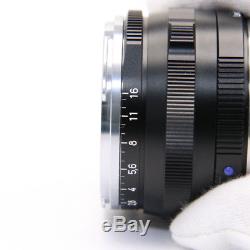 Carl Zeiss C Sonnar T 50mm F1.5 ZM Black (for Leica M mount) -Near Mint