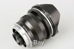 Carl Zeiss Distagon T 18mm f/4 F4 ZM Lens For Leica M mount, Black