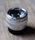 Carl Zeiss Sonnar C T 50mm F/1.5 Zm Lens For Leica M-mount, Silver, Near Mint