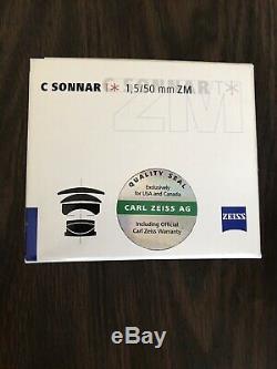 Carl Zeiss ZM C Sonnar 50/1.5 T For Leica M Mount