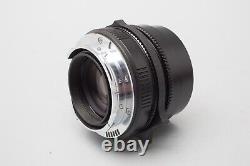 Contax Carl Zeiss Planar T 45mm f/2 F2 Lens, Black, Converted to Leica M Mount