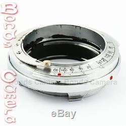 Contax Rangefinder CRF RF Lens to Leica M Mount 6-bit Adapter Ring M8 M9 M9P