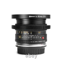 Duclos Leica R 50mm F1.4 SUMMILUX V2 Cinevised in Canon EF/EOS mount