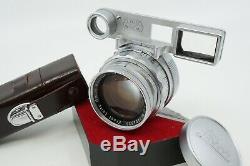 ERNST LEITZ SUMMICRON 5CM f2 RIGID WithGOGGLES M MOUNT TECH CLEANED & CHECKED