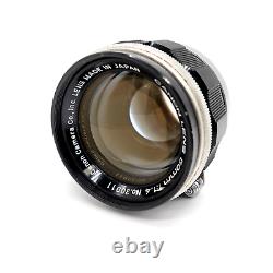 EXC+4 Canon Lens 50mm f/1.4 Standard MF Lens for Leica L39 Mount from JAPAN