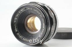 EXC+5 Canon 35mm f/2 Black Leica Screw Mount L39 LTM MF Lens From JAPAN #1032