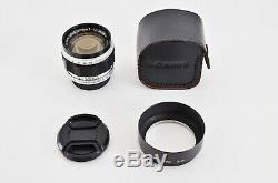 EXC+5 Canon 50mm F1.4 L39 Leica Screw Mount LTM MF Lens + Hood from JAPAN 864Y