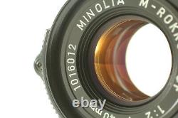 EXC+5 Minolta M Rokkor 40mm f2 Lens Leica M Mount For CL CLE From JAPAN #64