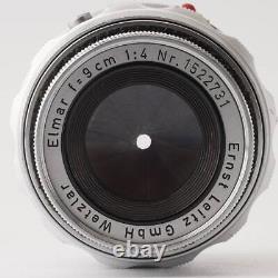 EXC Leica Elmar 9cm 90mm f/4 Leica M mount