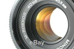 EXC+++++ Minolta M-Rokkor 40mm f/2 Leica M mount for CL CLE JAPAN 924