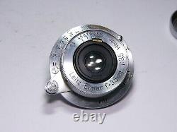 E. Leitz 3.5/3,5cm Elmar M39 screw mount LSM f=35mm 1941 WAR Time Rare Leica lens