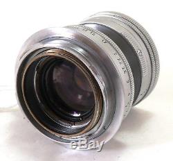 Early radioactive Leica 50mm 5cm f/2 Summicron lens M mount EXC+ #31425