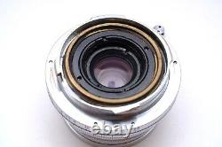 Ernst Leitz 3.5cm f3.5 Summaron Leica lens And Bright Line viewfinder. M-mount