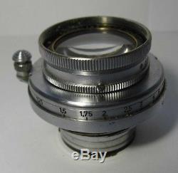 Ernst Leitz Summar 5cm 50mm F2 Collapsible LTM M39 Screw Mount Lens Leica camera