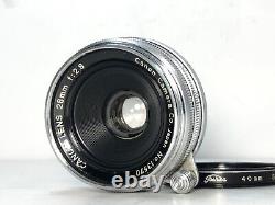 Exc+4 Canon 28mm f/2.8 L39 LTM Leica screw Mount Wide angle MF Lens from JAPAN
