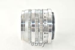 Exc+5 Canon 50mm f1.8 Silver Leica Screw Mount Lens L39 LTM Filter From JAPAN