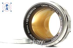 Exc+5 Canon 50mm f/1.2 LTM L39 Lens w Metal Cap Leica Screw Mount Manual JAPAN