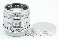 Exc+5 Canon 50mm f/1.8 L L39 Leica Screw Mount LTM Lens Silver From JAPAN