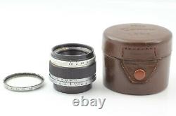 Exc+5 + Case? Canon 35mm f/2.8 Leica Screw Mount L39 Lens Black From JAPAN 775
