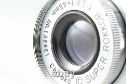 Exc+5 Chiyoko Minolta Super Rokkor 45mm F/2.8 LTM L39 Leica Mount From JAPAN