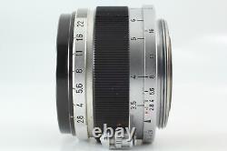 Exc+5 in Case? Canon 35mm f/2.8 Leica Screw Mount L39 Lens Black From JAPAN
