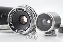 Exc+5 withFinder Canon 28mm F2.8 Lens L39 LTM Leica Screw Mount From Japan