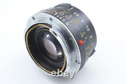 Exc+5 withHood MINOLTA M ROKKOR 40mm f2 Lens Leica M Mount for CL CLE From JAPAN