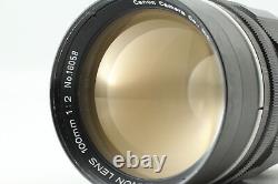 Exc+5 with Case Canon Lens 100mm f/2 LTM 39 Leica Screw Mount From JAPAN
