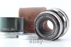Exc+5 with hood Canon 50mm f/2.8 lens for Leica Screw Mount LTM L39 From JAPAN
