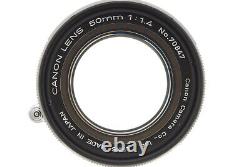 Exc Canon 50mm f/1.4 L39 LTM MF Lens Leica Screw Mount From JAPAN