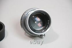 Exc Leica Summicron Leitz 5cm 50mm f2 Collapsible M Mount Lens
