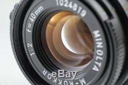 Exc+++++Minolta M-Rokkor 40mm f2 Leica M mount Leitz CL CLE From JAPAN #295