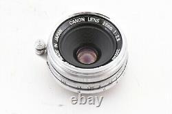Excellent +++++ Canon 28mm f/2.8 L39 LTM Leica Screw Mount Lens from JAPAN