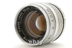 Excellent Canon 50mm F/1.8 chrom MF Lens Leica Screw Mount LTM L39 from Japan