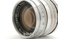 Excellent Canon 50mm F/1.8 chrom MF Lens Leica Screw Mount LTM L39 from Japan