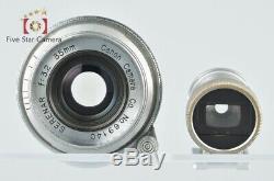 Excellent-! Canon Serenar 35mm f/3.2 L39 LTM Leica Thread Mount + 35mm Finder