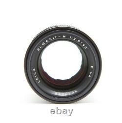 Excellent Leica 90mm f2.8 Elmarit-M Mount Manual Focus Lens 11807 with Box 32808