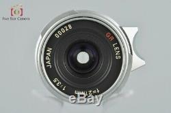 Excellent! Ricoh GR Lens 21mm f/3.5 Silver L39 LTM Leica Thread Mount