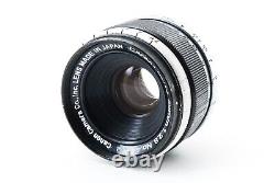 Excellent with Case Canon 35mm f/2.8 Leica Screw Mount L39 Black Lens JAPAN