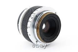 Excellent with Case Canon 35mm f/2.8 Leica Screw Mount L39 Black Lens JAPAN