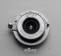FED 28mm f/4.5 Rare Soviet Fisheye NKVD Lens M39 mount FED Zorki Leica #41758