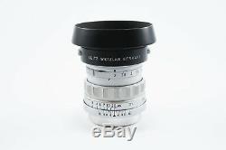 GREAT Leica Leitz Summicron 50mm f2 Rigid for Screw Mount M39 LTM RARE