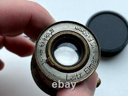 German Leica Leitz Elmar F/3.5 50mm Collapsible Lens LTM L39 mount
