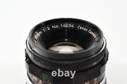 Hood MINT Box Canon 35mm f/2 MF Lens LTM L39 Leica Screw Mount Case From JAPAN