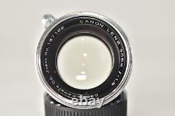 Hood Near MINT Canon 50mm f1.8 Silver Leica Screw Mount Lens L39 LTM Filter