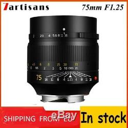 IN-STOCK! 7Artisans 75mm f/1.25 lens, Leica-M-mount SHIPPING FROM EU! 75/1.25
