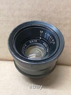 Jupiter 12 2.8 35mm Camera Lens M39 Leica Mount Vintage 1753