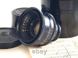 Jupiter-12 35mm F/2.8 Black (Biogon)! USSR Lens For FED Zorki Leica M39 mount