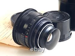 Jupiter-12 35mm F/2.8 Black (Biogon)! USSR Lens For FED Zorki Leica M39 mount