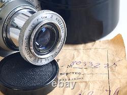 KMZ! Industar-50 5cm F/3.5, USSR Leica Elmar copy lens for FED Zorki, M39 mount